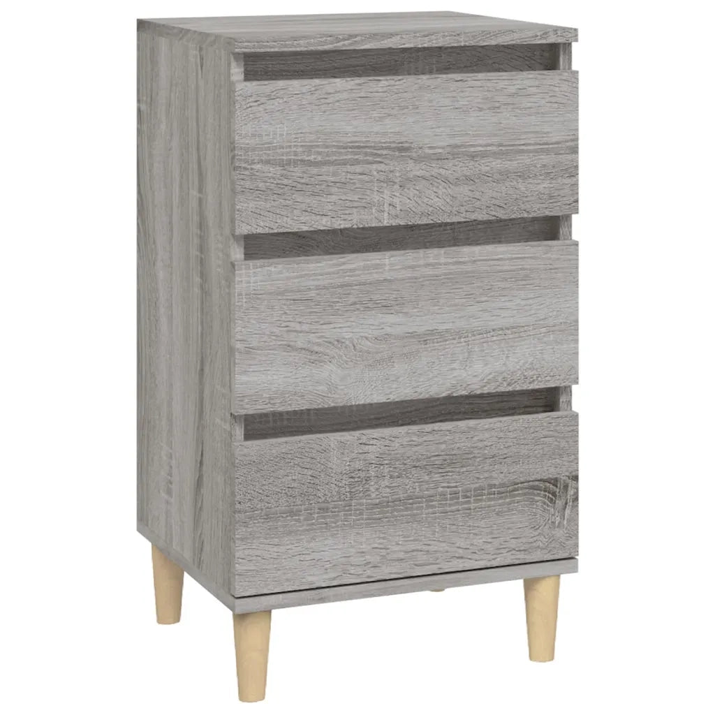 Comodino | Armadio da Notte | Mobiletto da notte Grigio Sonoma 40x35x70 cm in Legno Multistrato