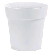Vaso Tondo Ø36x35H cm Bianco Fioriera Balconiera 23,9 Litri interni ed esterni (ARKè)