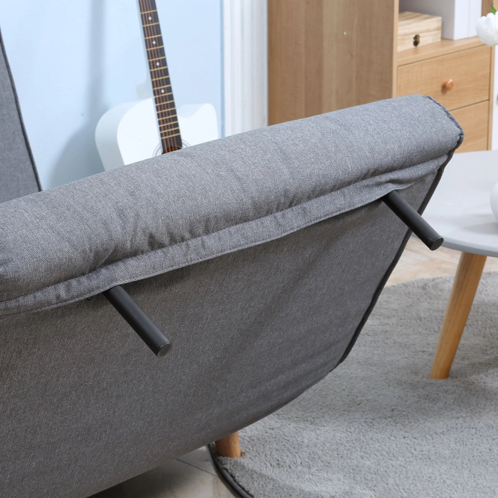 Divano letto ¨C zephmum ¨C grigio tessuto 94x78x80 cm