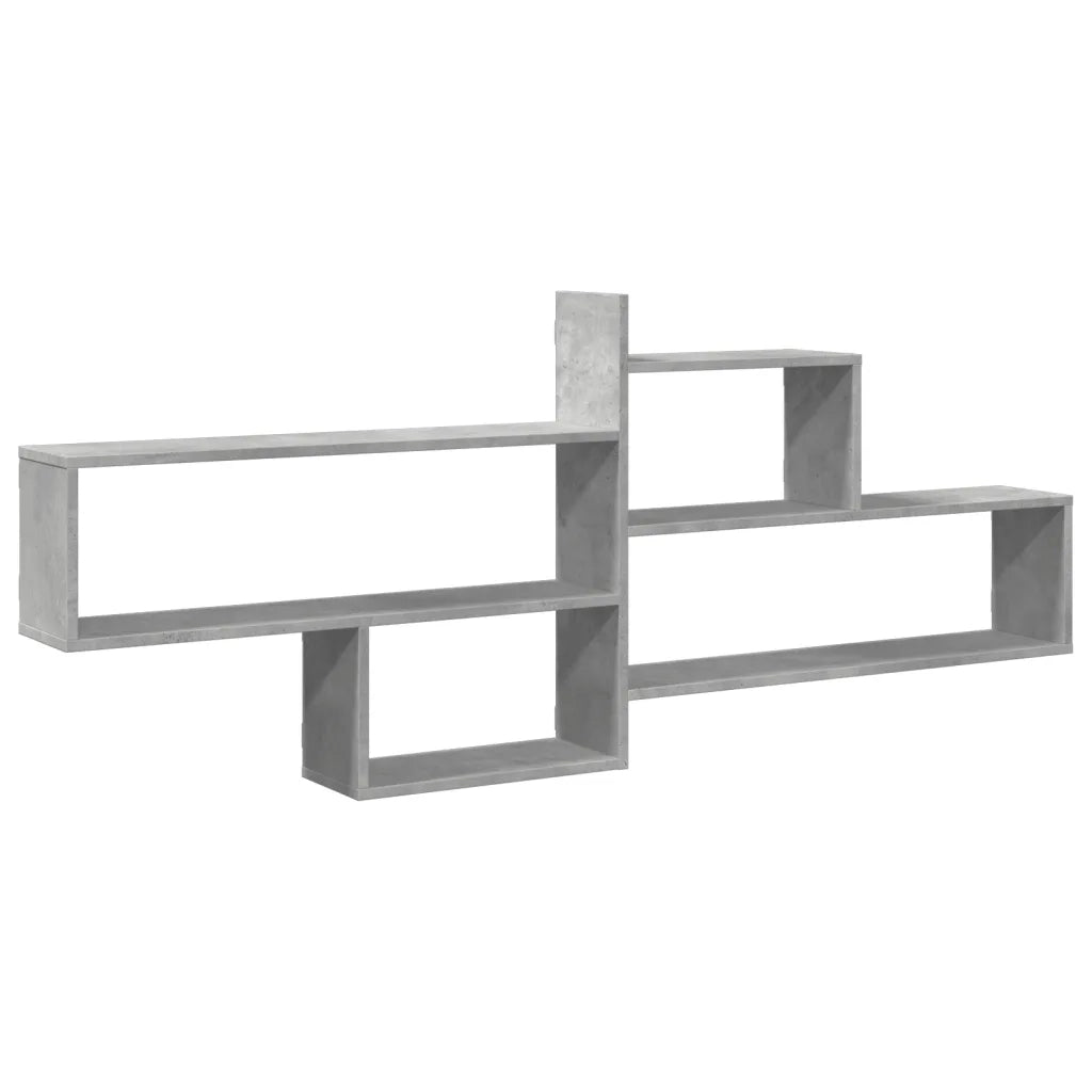 Mensola a parete | Scaffale a parete | Ripiano a parete Grigio Cemento 167,5x18x68 cm in Truciolato
