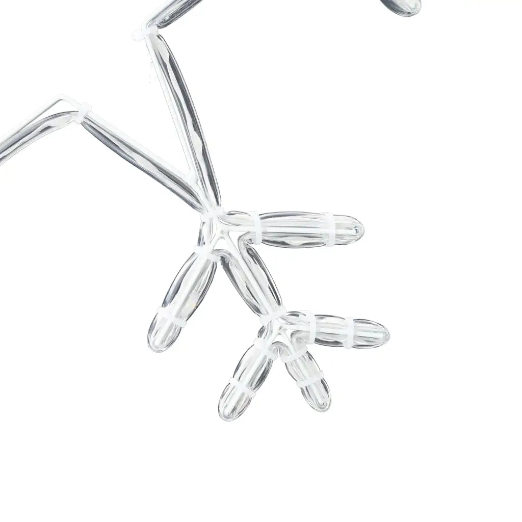 Fiocco di Neve di Natale Bianco caldo 44,5 x 38 cm PVC CFW3797332