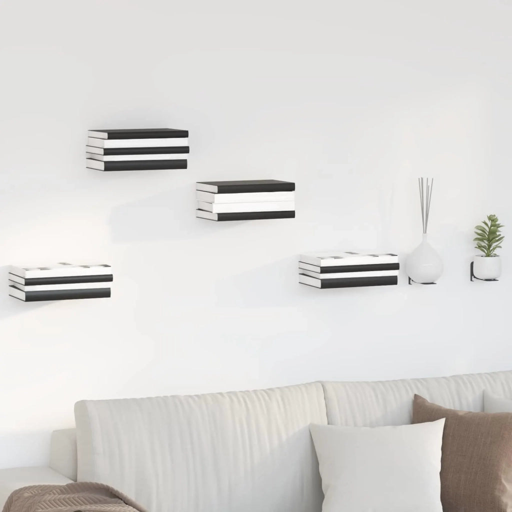 Mensola sospesa 4 pcs Antracite 6 x 10,8 x 6,6 cm 8004062