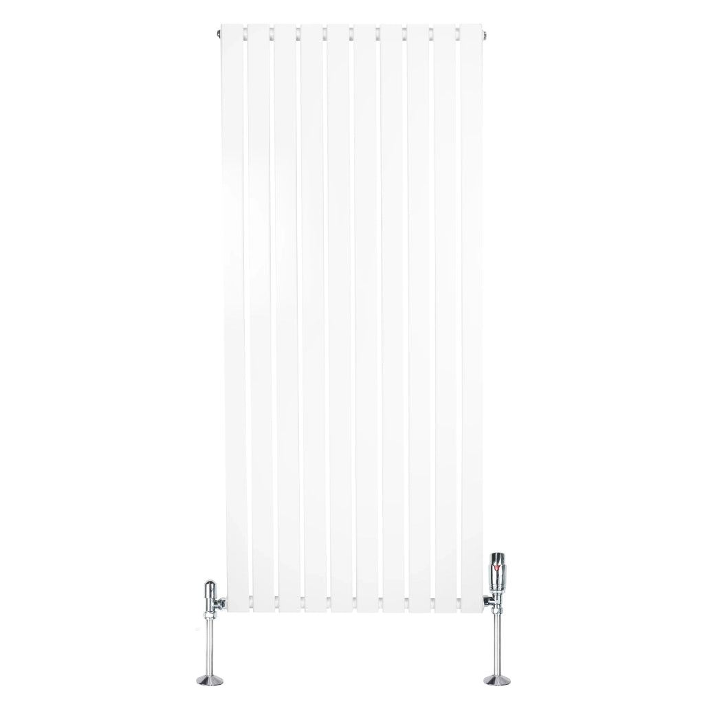 Radiatore Verticale 1600 x 700 mm con Valvole TRV Bianco