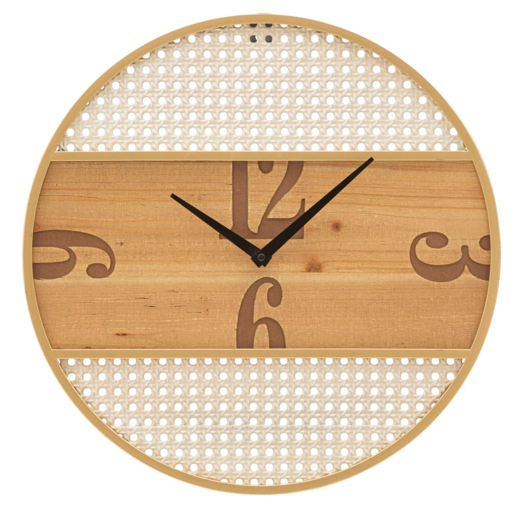 Orologio da Parete Ø50 cm Fuji in Ferro e MDF