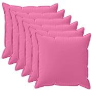 Federa 6 pcs HOUTEN Rosa 40 x 40 cm Poliestere 916931