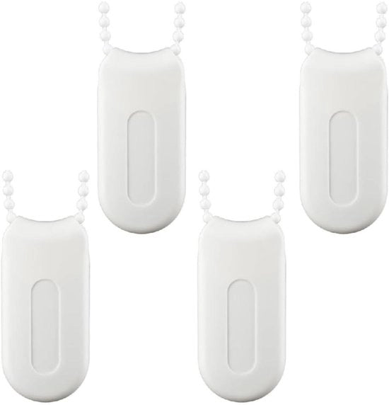 Set di corda per tende da 4 pezzi - Maniglie in acrilico - Per tende verticali - Bianco - Leggero - Ideale per tende - Maniglia per tende