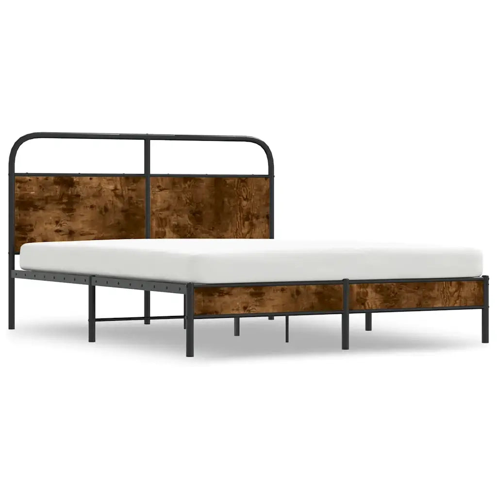 Giroletto senza Materasso Rovere Fumo 160x200 cm in Truciolato 4100359