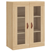 Mobiletto a parete Sonoma in legno composito di rovere 69,5 x 34 x 90 cm design elegante funzionalità pratica legno composito di rovere Sonoma 02_0048606
