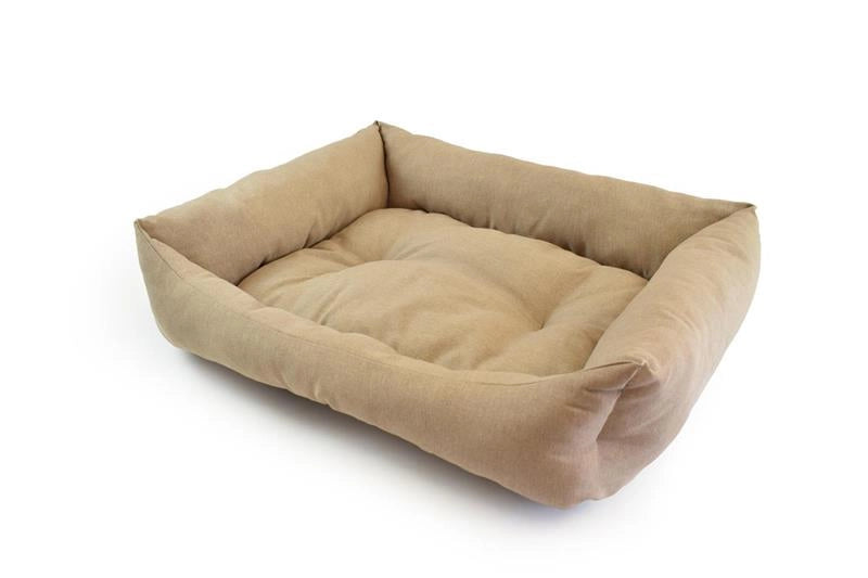 OPTIMO CUCCIA CON MORBIDO CUSCINO INTEGRATO DOMINO TINTA UNITA 70X85CM CON CORDA ANELLO 18 CM - ASSORTITA