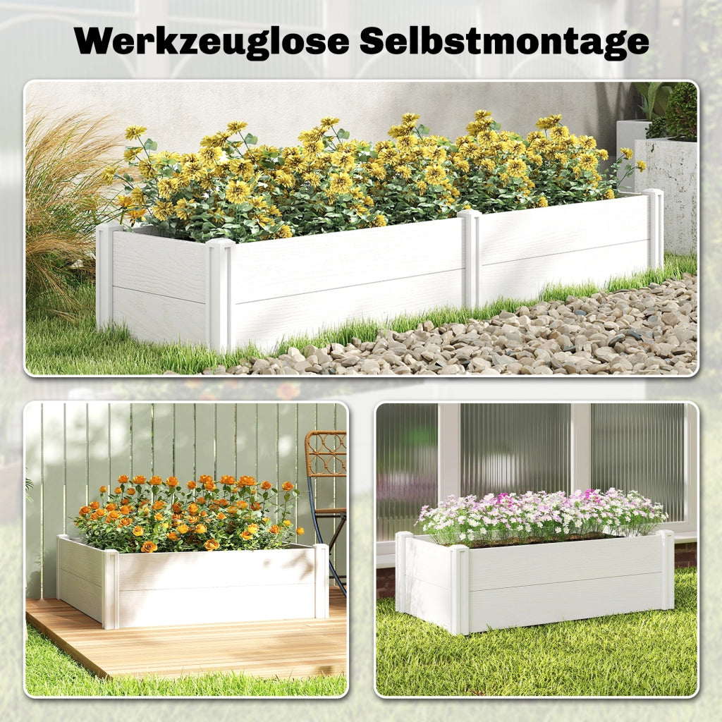 Letto a Soppalco in Plastica con Contenitore ¨C Zephmum ¨C Bianco 197x54x33 cm