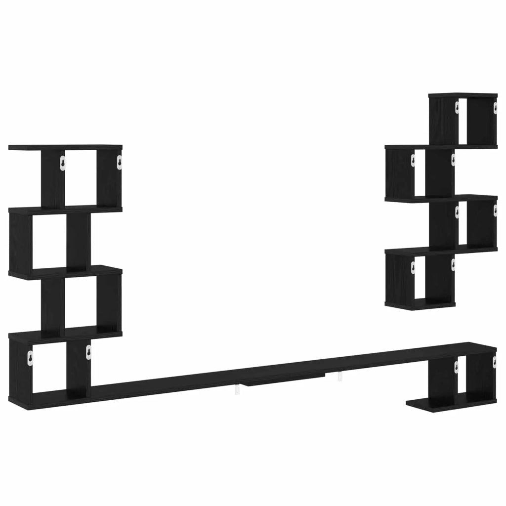 Mensola per TV da muro Rovere Nero 180 x 15 x 94 cm 8012293