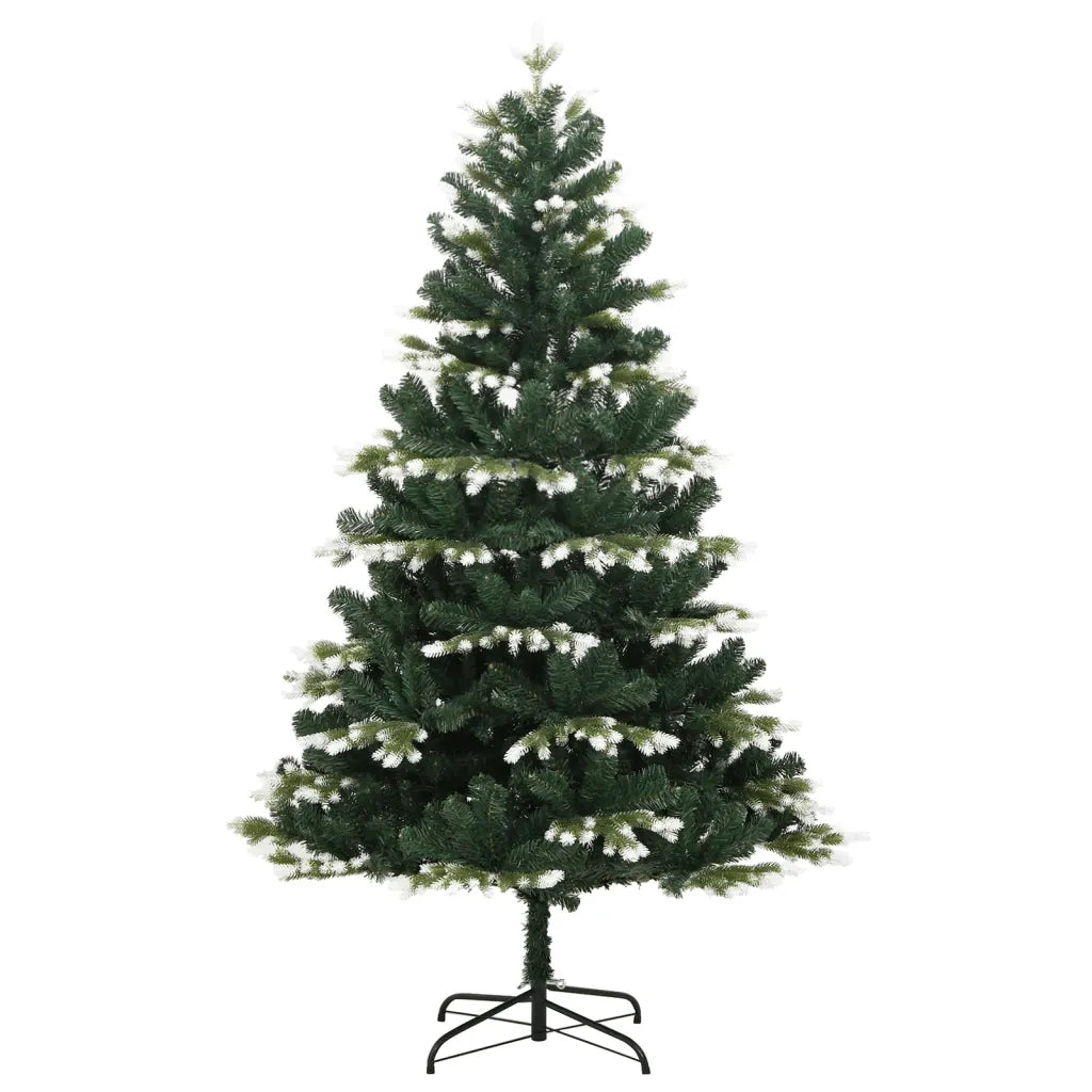 Albero Natale | Decorazioni natalizie Artificiale Incernierato con Neve Fioccata 180 cm
