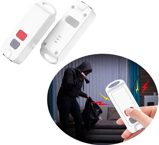 Alarme per persona - 1 pezzo - alarme di auto difesa personale - alarme per anziani - allarme per persone - alarme personale ricaricabile - allarme per donne - allarme per persone - pulsante di allarme - pulsante di allarme per anziani