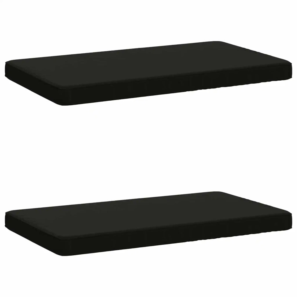 Cuscini per Panchina a 2 Pezzi VUGHT 2 pz 100% Poliestere Nero 951721