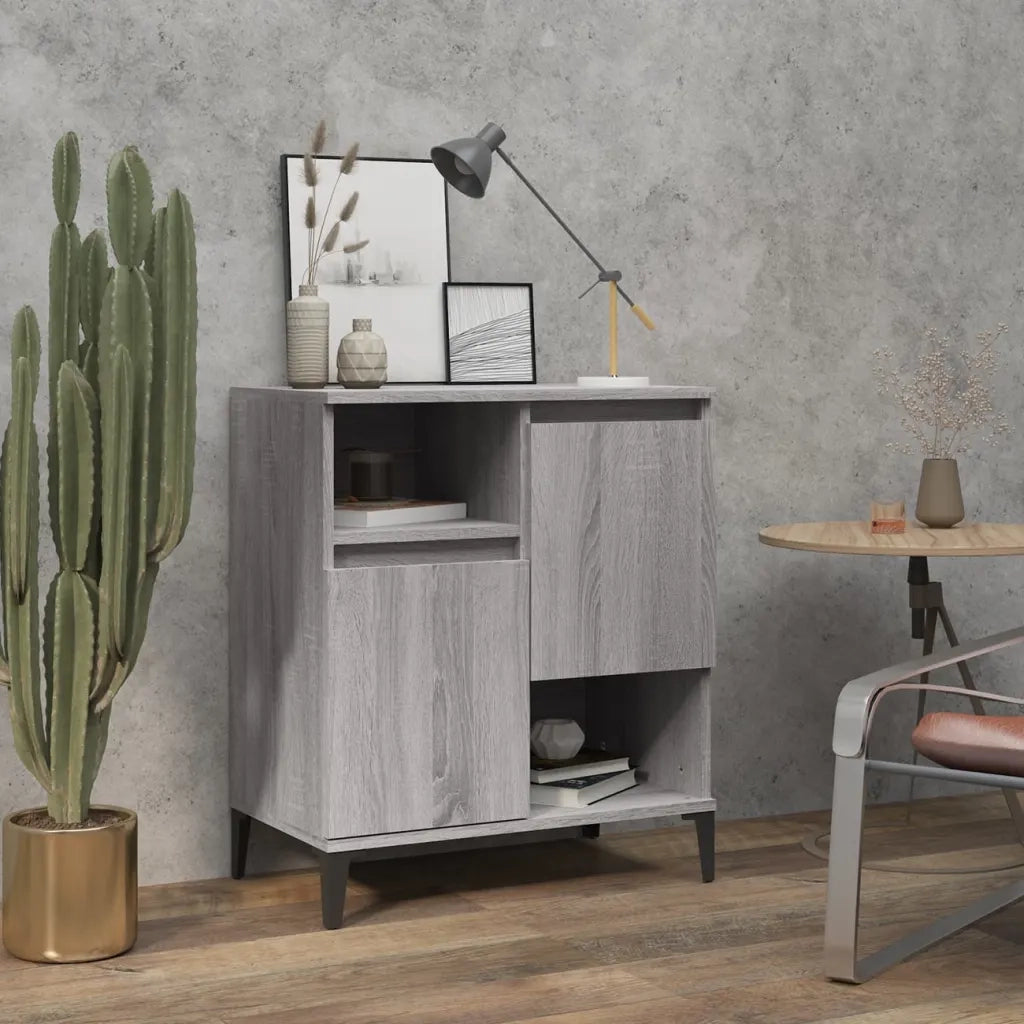 Credenza Grigio Sonoma 60x35x70 cm in Legno Multistrato 821154