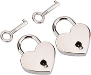 Sostegno a forma di cuore 2 Set - Design antico con chiave - Decorativo e funzionale