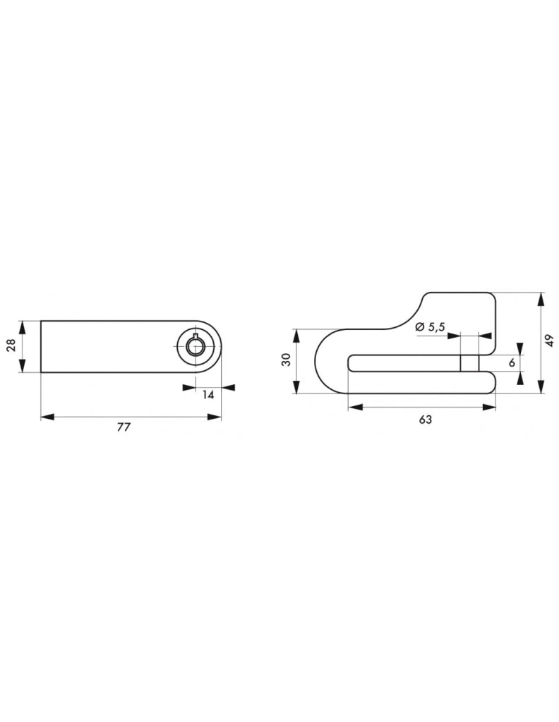 Antifurto bloccadisco BLOCK per bici e moto Ø 5,5 mm, 2 chiavi – THIRARD