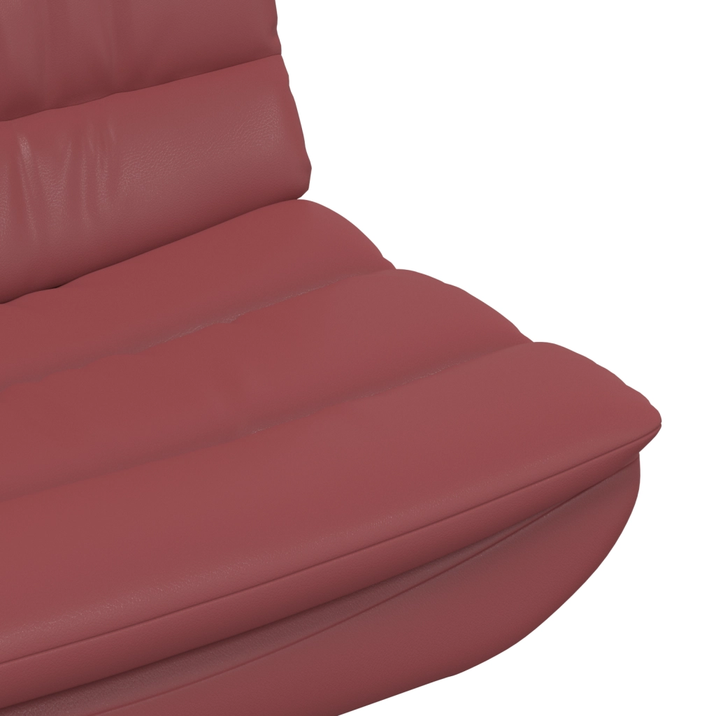 Sedia Girevole Rosso vino Pelle sintetica Standard Girevole