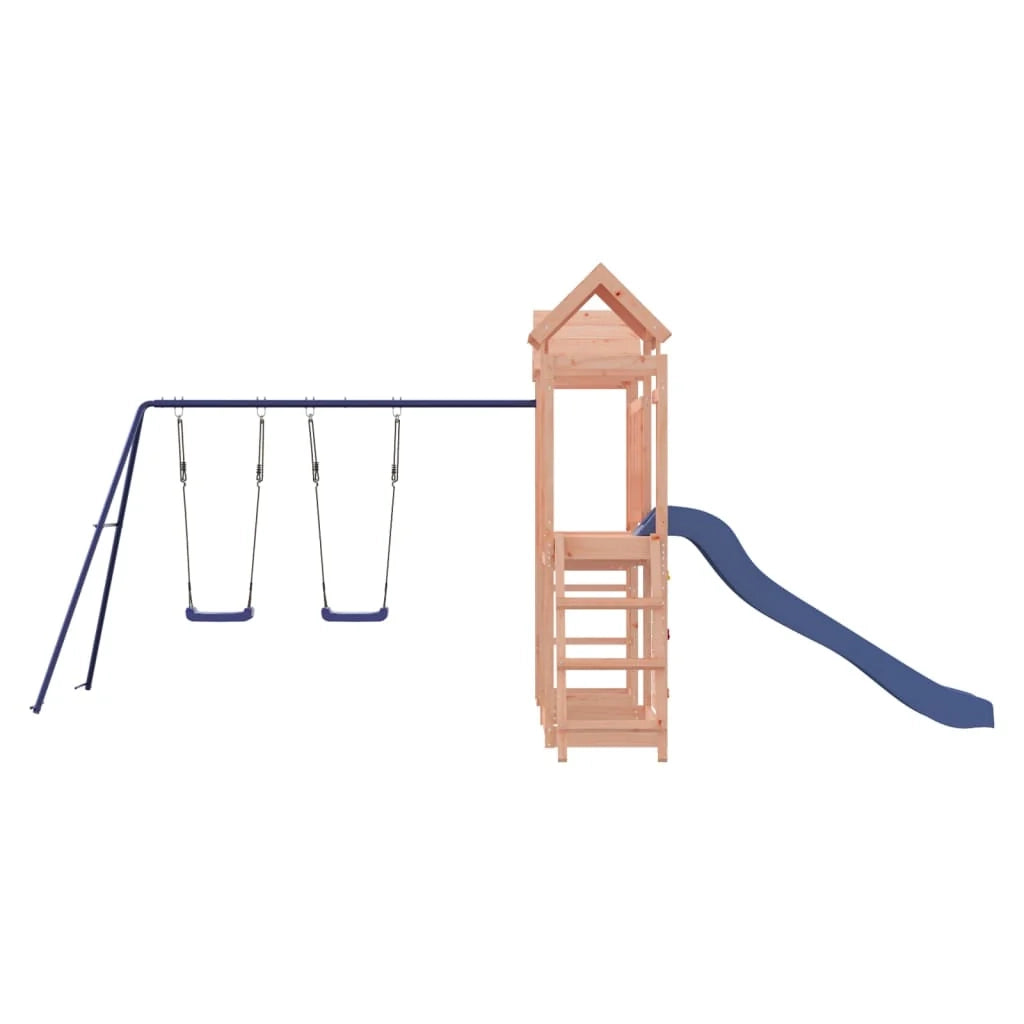 Altalena per parco giochi da esterno scivolo altalena robusta giochi da giardino 505 x 332 x 214 cm legno massello di abete Douglas 02_0004639