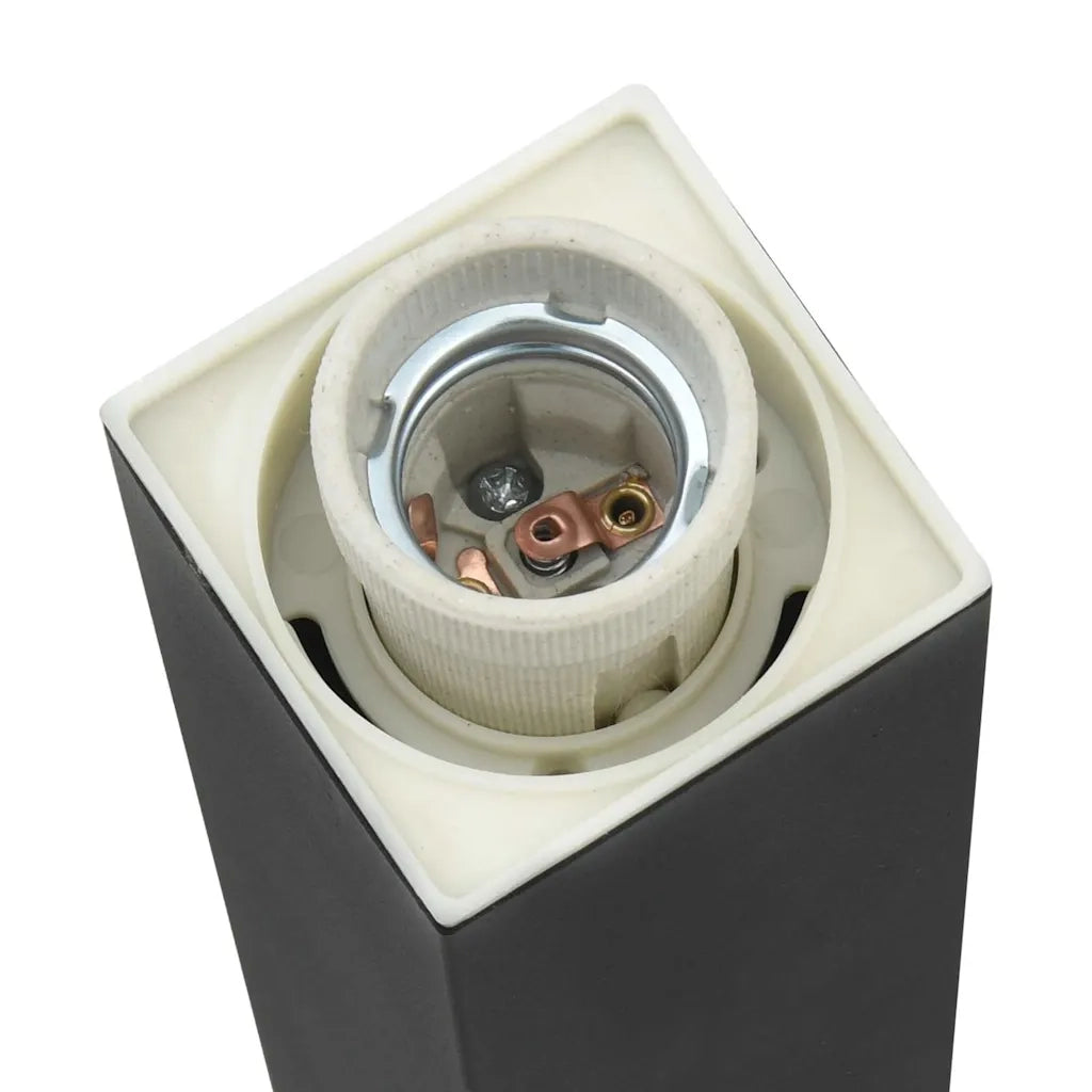 Lampioni a paletto con sensore 3 pz 80 cm neri IP44 4006080