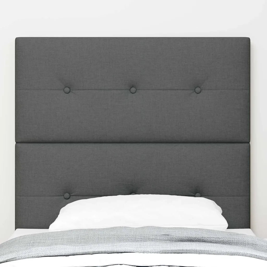 Testiera LED con testiera Grigio scuro 100 cm Poliestere 3338411