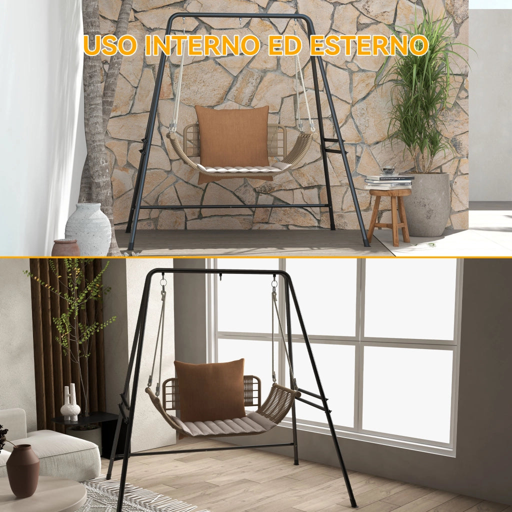 Poltrona a Uovo ¨C Zephmum ¨C Nero 178x143x180 cm