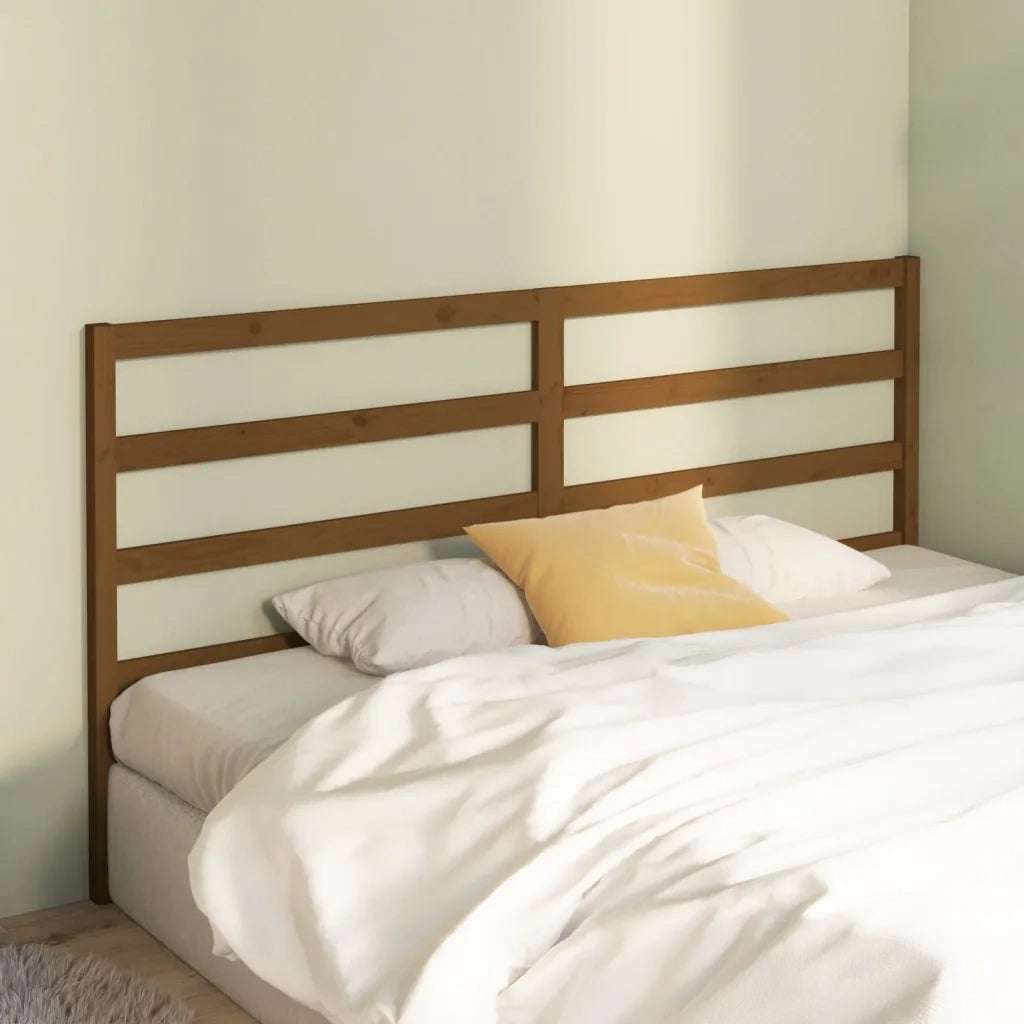 Testiera | Testata per Letto ambra 206x4x100 cm in Legno Massello di Pino
