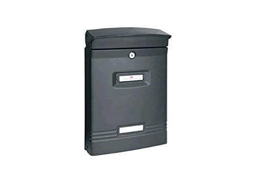 Alubox 47279 Ibiza Cassetta Postale in Alluminio Pressofuso per Esterno Formato Rivista Apertura Frontale colore Grigio Ghisa