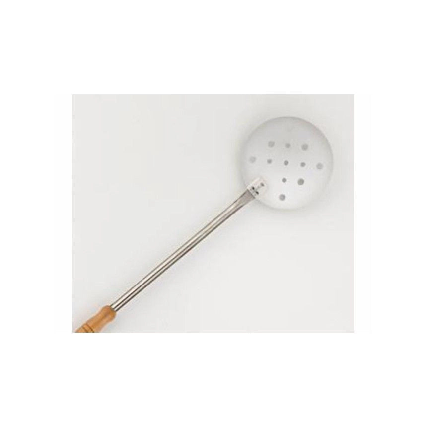Lilly Codroipo Pala per Pizza Forata Acciaio Inox AISI 304 diametro 18 cm lunghezza 170 cm