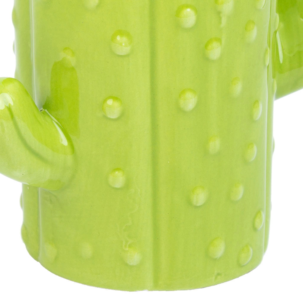 Portapenne cactus in ceramica verde 13,5x7,8x11h
