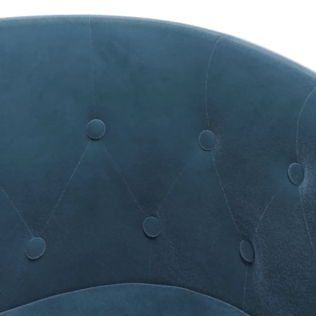 Poltrona | Sedia Relax Cabriolet con Poggiapiedi Blu Scuro in Velluto
