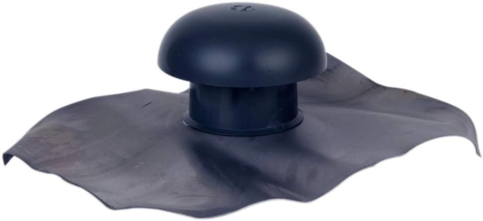 Cappuccio di ventilazione con flangia di tenuta 45x33 marrone diametro 125mm CDT12