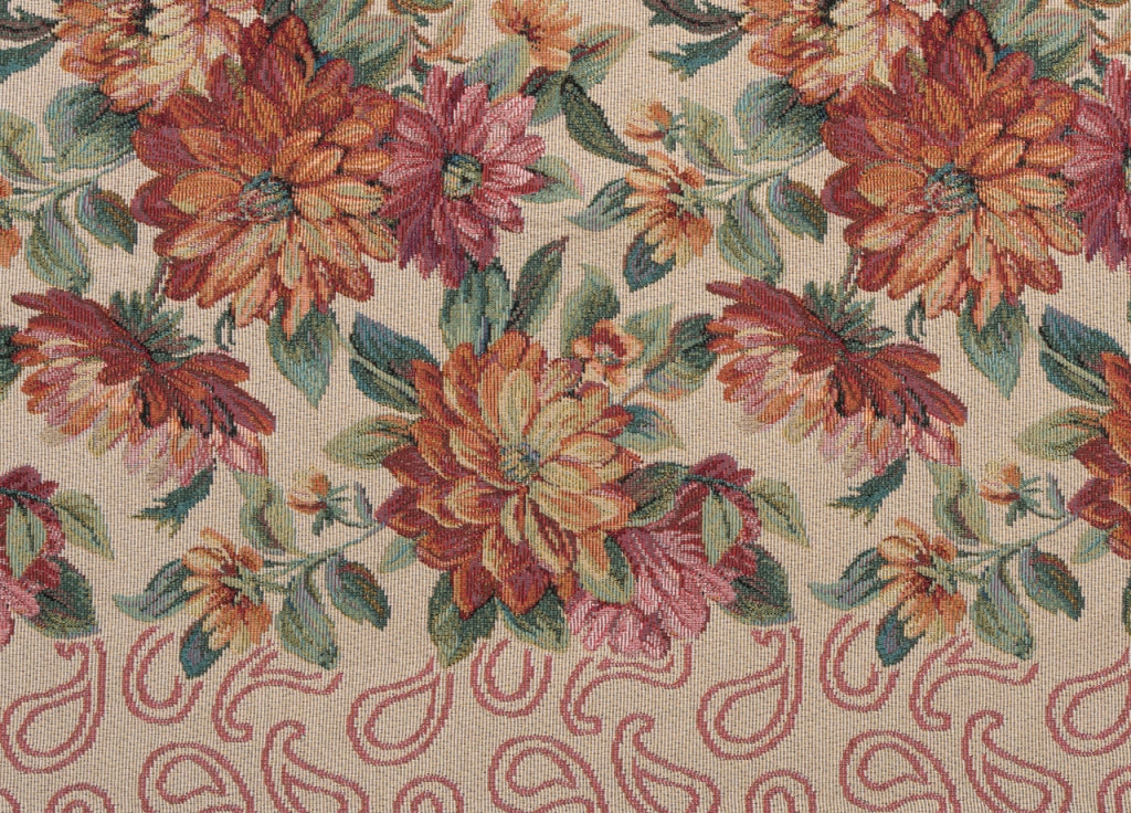 Tappeto Passatoia In Tessuto Jacquard Linea Emozioni Disegno Dalia Terra - 57x600 - Terra