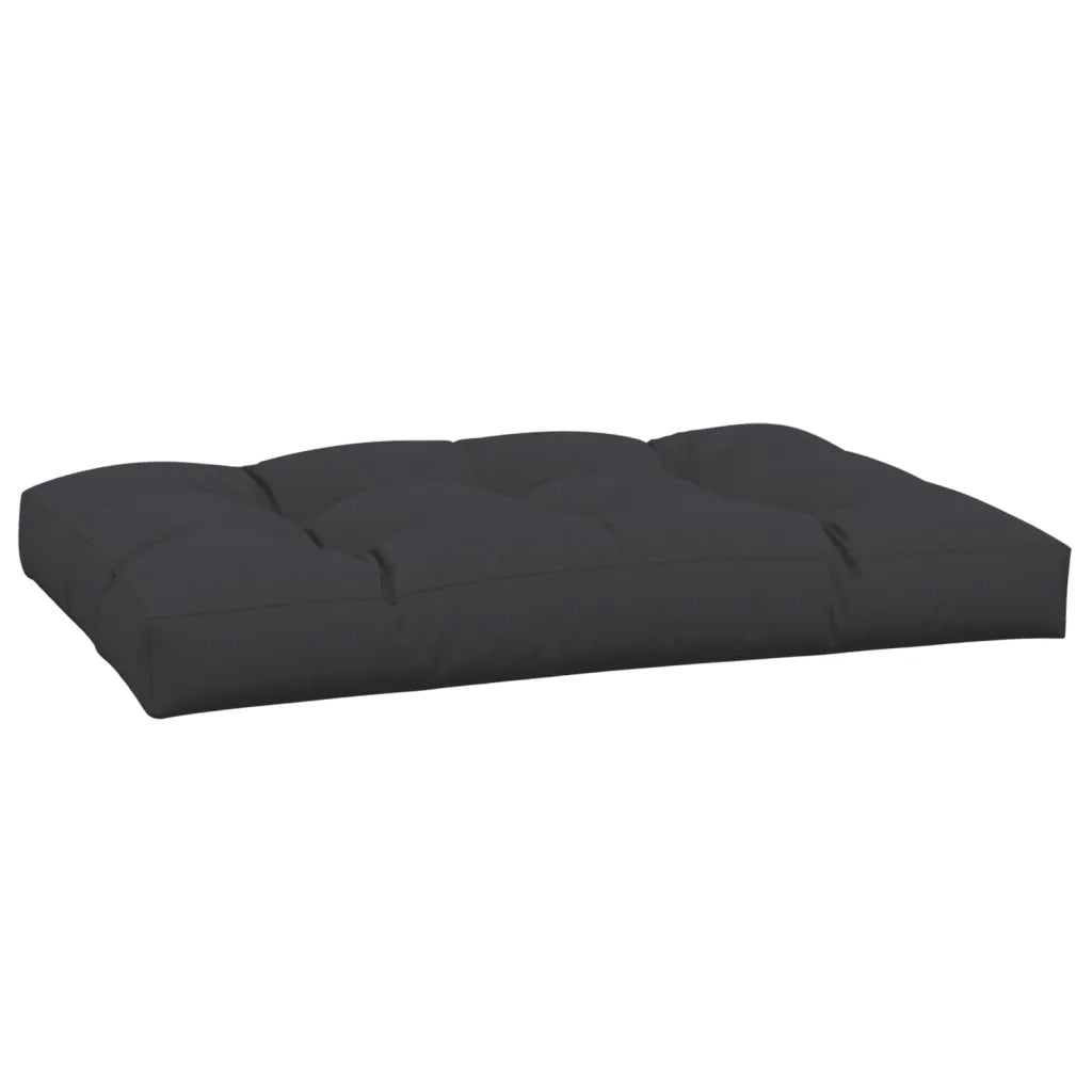 Cuscino per Pallet Nero 120x80x12 cm in Tessuto 360520