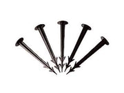 CHIODO FERMA TELO IN NYLON E FIBRA DI VETRO NERO- - mm.200 - testa mm.35 - conf. pz.100 - 1 busta T-REX