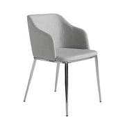 Sedia in tessuto grigio