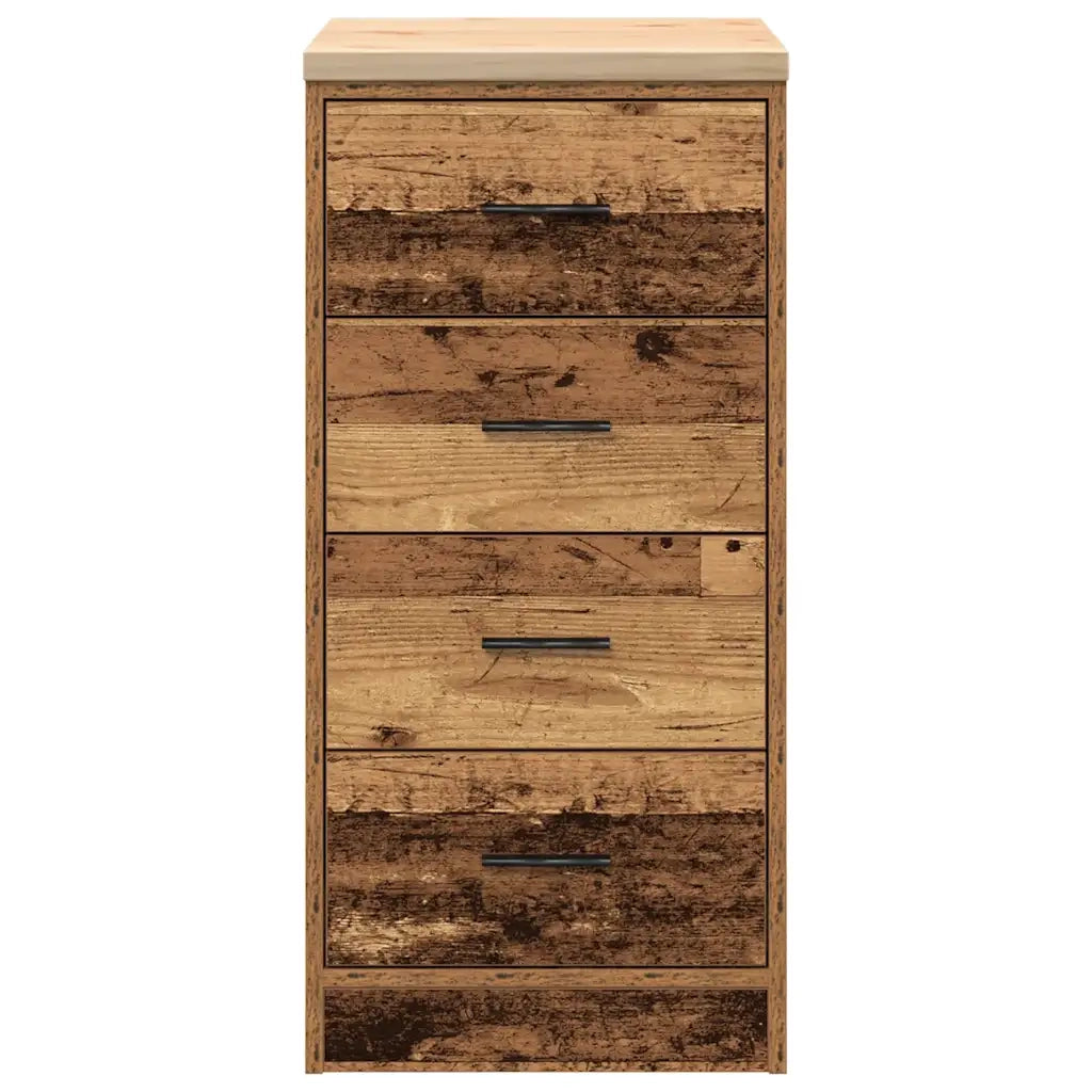 Armadietto da Garage in Legno Vecchio 40x51x85 cm CFW8249251