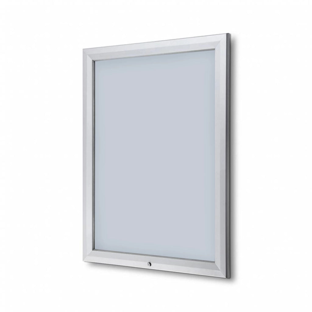 Bacheca da Esterno con Apertura a Ribalta 80,5x106,7x4,7 cm in Alluminio Grigio Chiaro