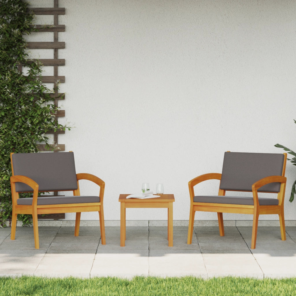 Sedia da giardino  2 pcs 59,5x70,5x72,5 cm Legno massello di acacia