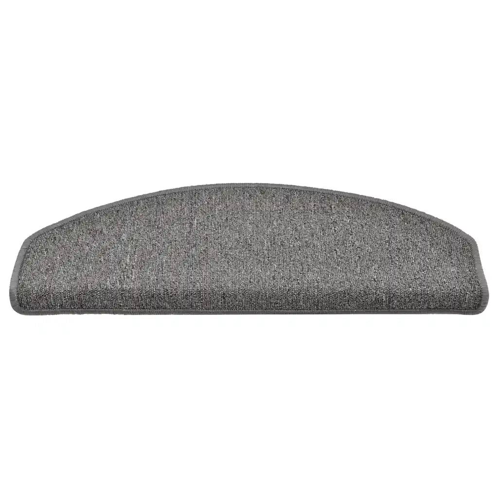 vidaXL Tappetini per scale 30 pz 65x24x4 cm Grigio scuro Semicircolari Grandi