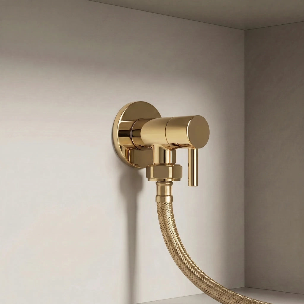 Valvola Ad Angolo 1/2" X 3/4" Gold