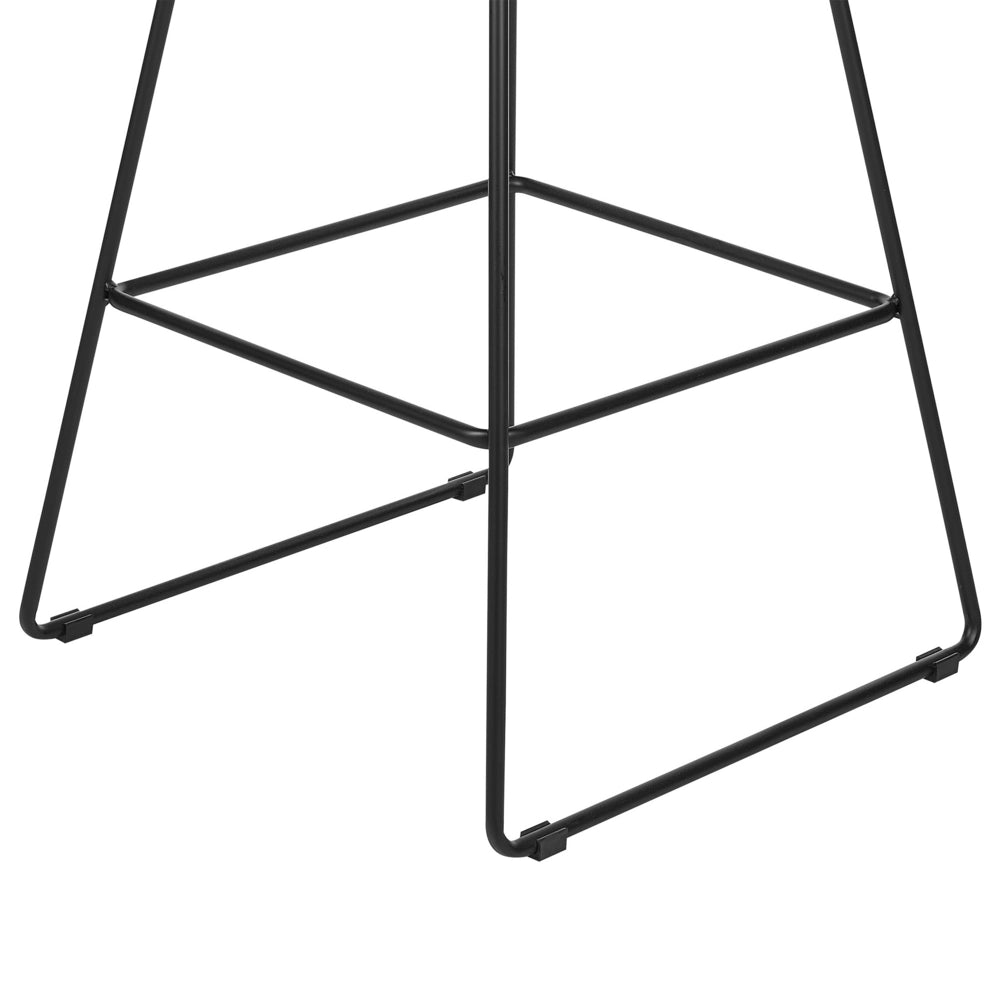 Set di 2 sgabelli in metallo nero stile moderno contemporaneo soggiorno cucina sedie alte