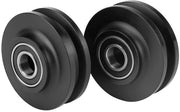 Set di 4 ruote scorrevoli per porte e armadi - Ideale per porte scorrevoli, hardware per armadi e sistemi di finestre