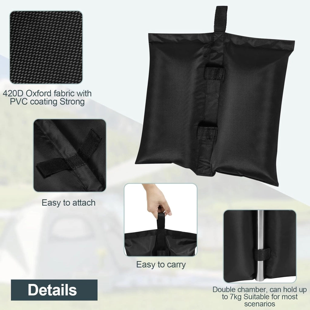 Gazebo da Giardino Richiudibile 3x3m con Pannelli Laterali,Gazebo da Esterno in Ferro Regolabile in Altezza Tendone con Soffitto Semicircolare Pieghevole,Set di 4 Sacchi di Sabbia,Grigio
