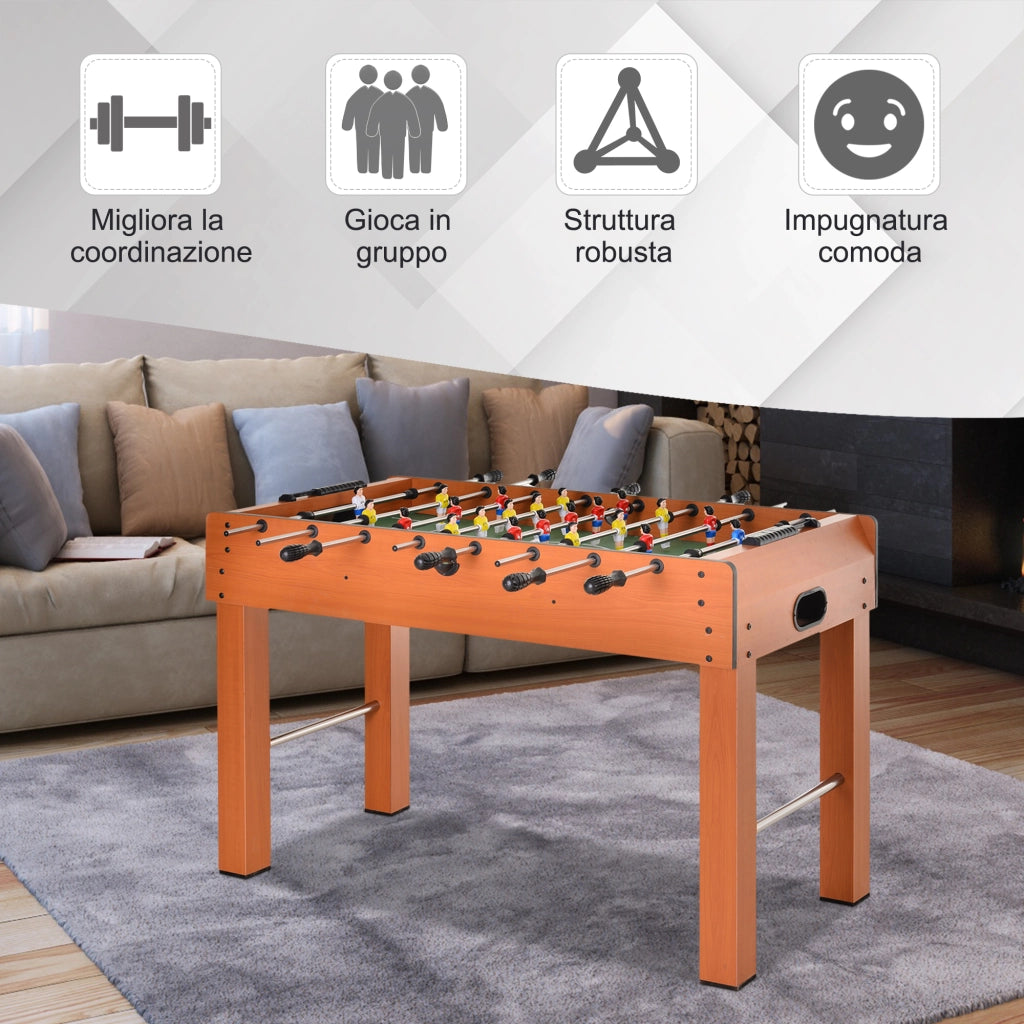 Tavolo Calciobalilla Professionale ¨C Zephmum ¨C Legno e Metallo 122x61x80.7cm