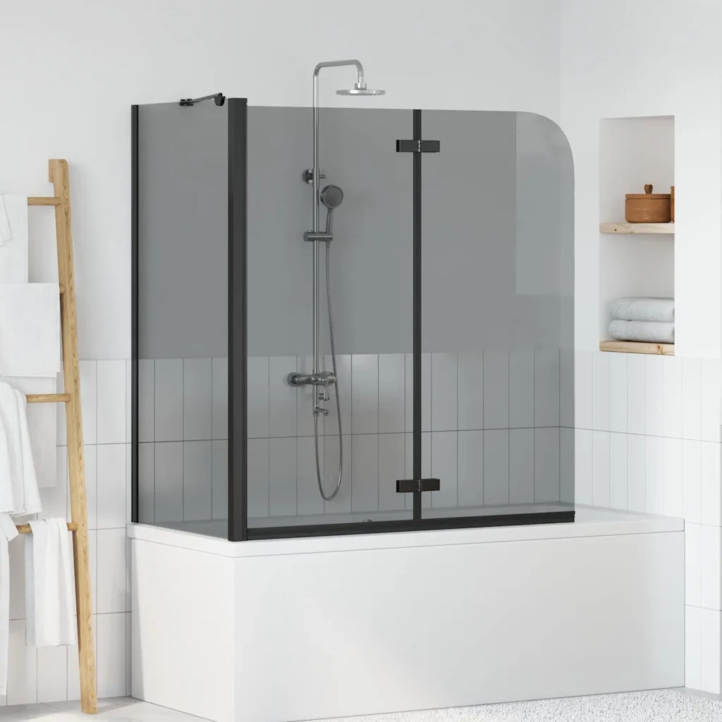 Involucro Doccia Nero 120 x 68 x 130 cm Vetro ESG e Alluminio