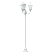 Luce da Giardino Bianco 57 x 49 x 241 cm Alluminio e vetro CFW8767437