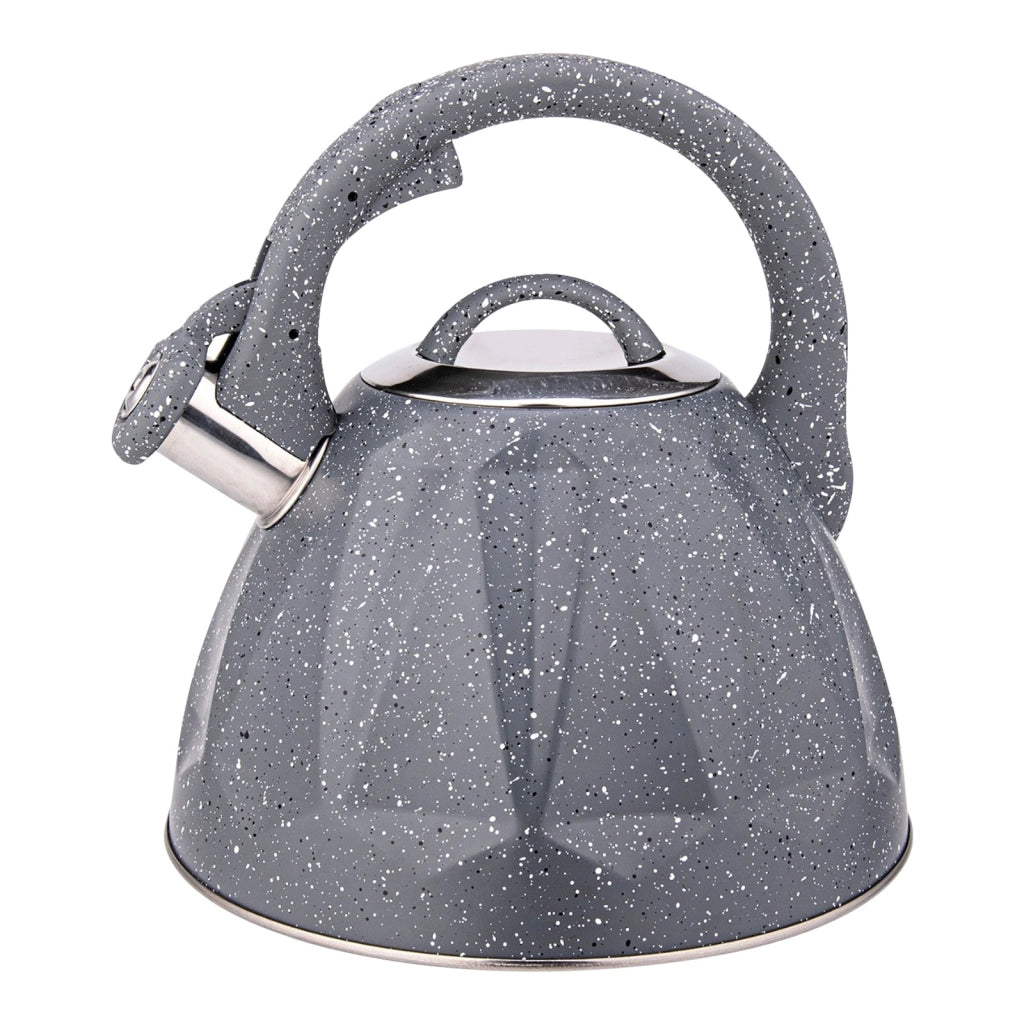 Bollitore a fischio 3L compatibile con induzione con design marmorizzato Grigio Cheffinger