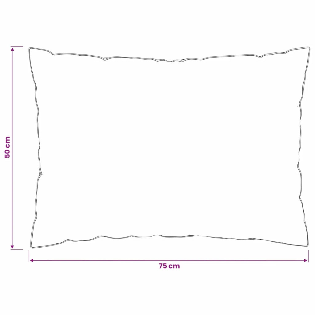 Cuscino 50 x 75 cm Lana Australiana Bianco 42042898