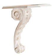 Biscottini MENSOLA A MURO IN LEGNO FINITURA BIANCO ANTICATO L39XPR24XH33 cm Made in Italy